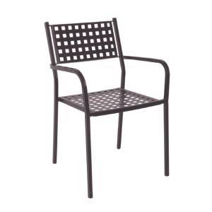 CAPRICE Πολυθρόνα Στοιβαζόμενη, Μέταλλο Βαφή Sand Brown Ε-00019448 Ε5172,3