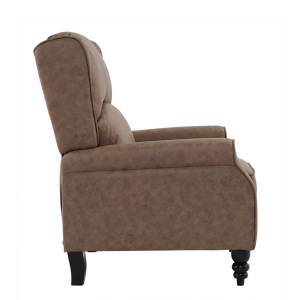 SIMPLE Relax Πολυθρόνα Μπερζέρα Σαλονιού, Καθιστικού, Ύφασμα Απόχρωση Antique Καφέ Ε-00025497 Ε7144,1