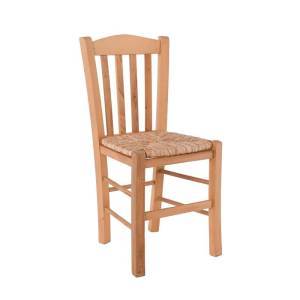 CASA Καρέκλα Οξιά Βαφή Εμποτισμού Φυσικό, Κάθισμα Ψάθα Ρ-00026684 Ρ966,Ε1