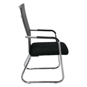 ALTA Πολυθρόνα Γραφείου Επισκέπτη Χρώμιο, Mesh Μαύρο Ε-00021931 ΕΟ569,1