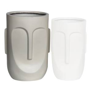 FLOWER POT-TOTEM Φ40x57cm, Cement Απόχρωση Sand Ε-00025157 Ε6321,Β