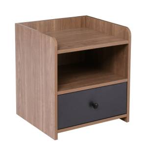ORIENT Κομοδίνο με 1 Συρτάρι, Απόχρωση Sonoma Oak-Grey Ε-00025626 Ε7430,1
