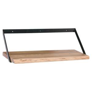 WALL-2  Ράφι Τοίχου Μέταλλο Βαφή Μαύρο, Ξύλο Ακακία Φυσικό Ε-00021256 ΕΑ7072,2