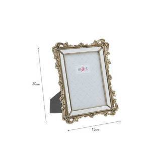 ΚΟΡΝΙΖΑ POLYRESIN ΜΕ ΚΑΘΡΕΠΤΗ ΧΡΥΣΗ 15Χ20 INART