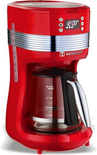 Morris Καφετιέρα Φίλτρου 1100W Red