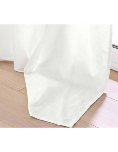 Κουρτίνα λευκή cotton/polyester 135x260cm