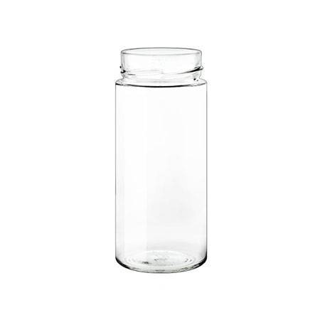 Βάζο plus 314 ml γυάλινο με πώμα ασημί (T. O. 58 DEEP)