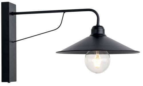 Απλίκα μεταλλική μαύρη Ε27