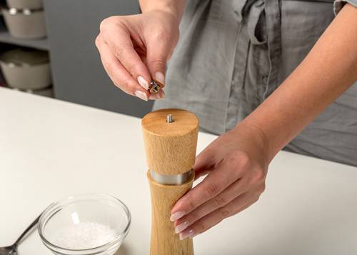 Ξύλινος μύλος "Terrestrial" με κεραμικό αλεστή 21cm