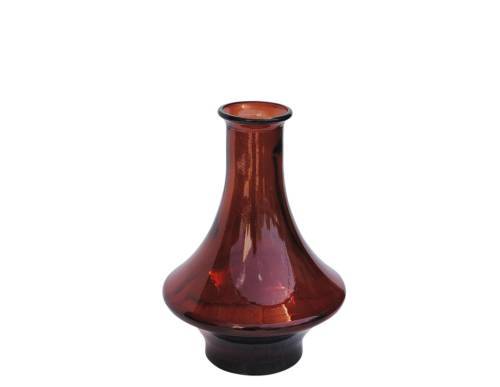 Βάζο γυάλ.recycled Κόκκινο Η28cm