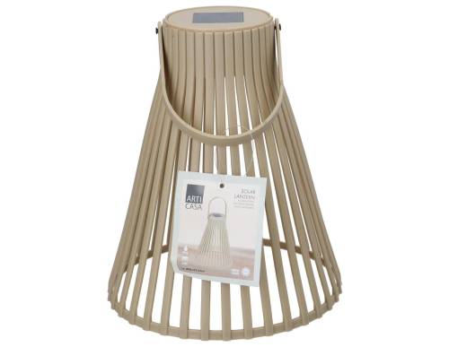 Φανάρι ηλιακό μπεζ Φ20Η24cm/μπατ.1xAA