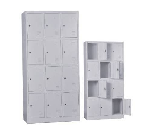 LOCKER 12 Θέσεων Μέταλλο Βαφή Γκρι Ε-00017580 Ε6004,1