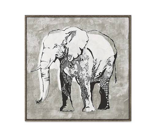 Πίνακας με ελέφαντα 90x90cm PI337