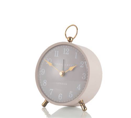 Επιτραπέζιο ρολόι ξυπνητήρι σε απαλό ροζ χρ.,10cm CL355