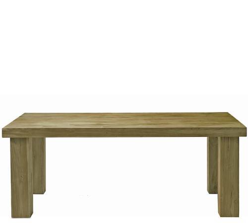 Τραπέζι από ξύλο ΤΕΑΚ σε καφέ/γκρι χρ.,200x100cm WK115