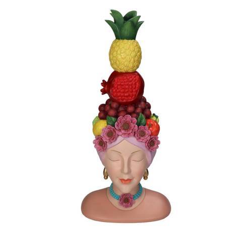 Κηρoπήγιο πολυρέζιν "Lady fruit",πολύχρωμο 35.5cm KAL-1288