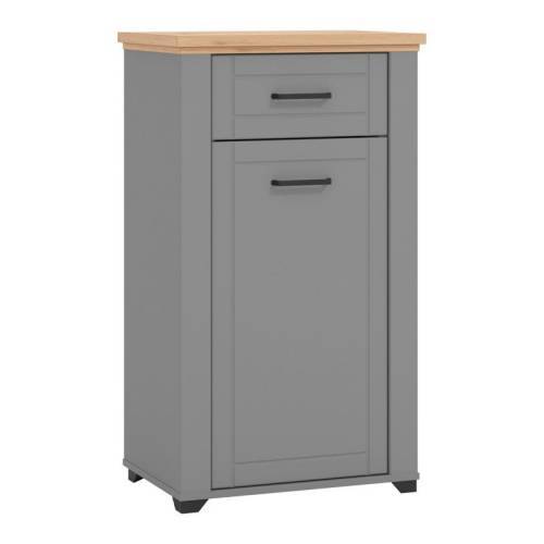 ΕΠΙΠΛΟ ΕΙΣΟΔΟΥ VALENCIA ΓΚΡΙ ΓΡΑΦΙΤΗΣ-ARTISAN OAΚ-ΓΚΡΙ ΜΑΤ 60.5*41*105εκ