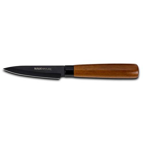 Ατσάλινο μαχαίρι ξεφλουδίσματος "Nature" με ξύλινη λαβή και αντικολλητική επίστρωση 19cm
