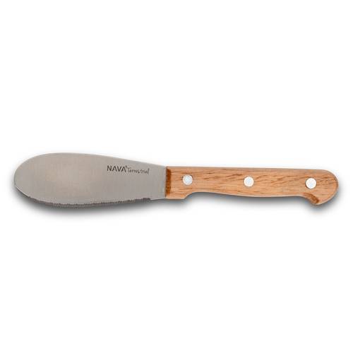 Aνοξείδωτο ατσάλινο μαχαίρι επάλειψης Terrestrial με ξύλινη λαβή 19cm