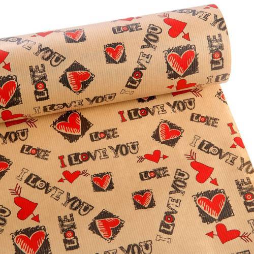 ΧΑΡΤΙ ΠΕΡΙΤΥΛΙΓΜΑΤΟΣ CRAFT ΚΟΚ ΜΑΥΡΟ ΜΕ ΚΑΡΔΙΕΣ 60ΕΚ X 50 ΜΕΤΡΑ