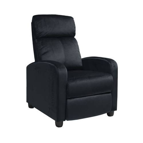 PORTER Πολυθρόνα Relax Σαλονιού - Καθιστικού Μαύρο Velure Ε-00021778 Ε9781,1