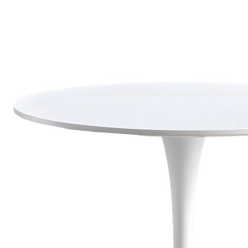 Τραπέζι σαλονιού Elijah pakoworld λευκό Φ60x74cm