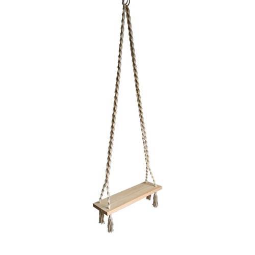 ΚΡΕΜΑΣΤΗ ΚΟΥΝΙΑ Fylliana FL620 ΜΕ ΞΥΛΙΝΟ ΚΑΘΙΣΜΑ ΧΡΩΜΑ ΜΠΕΖ 55x20x2εκ