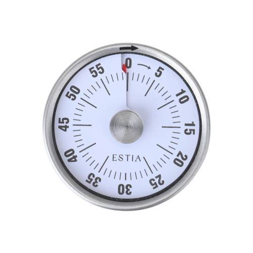 ESTIA ΧΡΟΝΟΜΕΤΡΟ ΚΟΥΖΙΝΑΣ ΑΝΑΛΟΓΙΚΟ 60 ΛΕΠΤΩΝ ΜΕ ΜΑΓΝΗΤΗ INOX