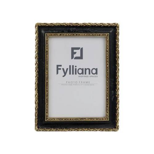 ΚΟΡΝΙΖΑ Fylliana FL0389 13x18 ΧΡΥΣΟ-ΜΑΥΡΟ ΧΡΩΜΑ 18x2x23εκ