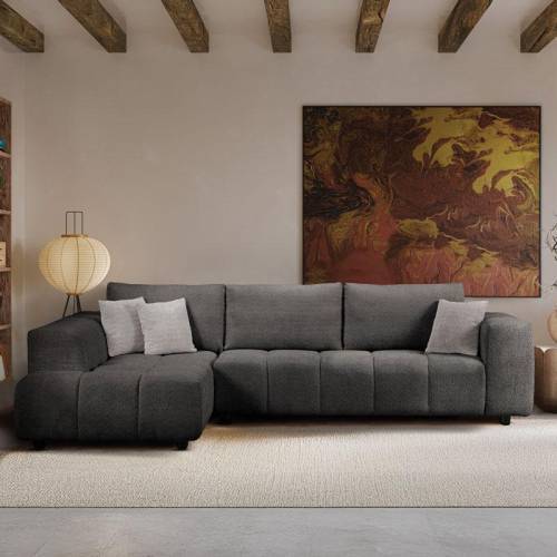 ΚΑΝΑΠΕΣ ΑΡΙΣΤΕΡΗ ΓΩΝΙΑ Fylliana Orion ΓΚΡΙ ΓΡΑΦΙΤΗΣ ΧΡΩΜΑ 300x200x70εκ