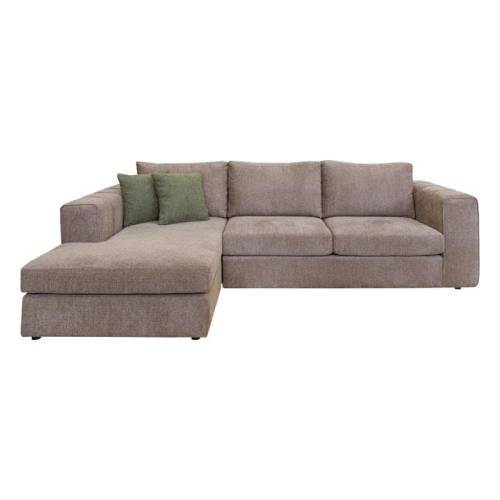 ΚΑΝΑΠΕΣ Fylliana Mondiva ΑΡΙΣΤΕΡΗ ΓΩΝΙΑ ΚΑΦΕ ΧΡΩΜΑ 280x180x83εκ