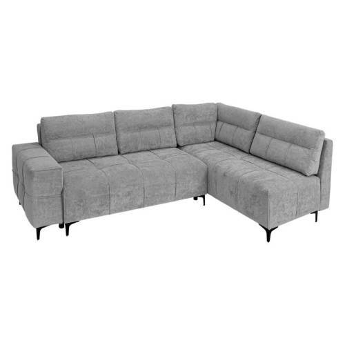 ΚΑΝΑΠΕΣ ΓΩΝΙΑ Fylliana Sofi ΜΕ ΣΚΑΜΠΟ ΓΚΡΙ ΧΡΩΜΑ 287x260x95εκ