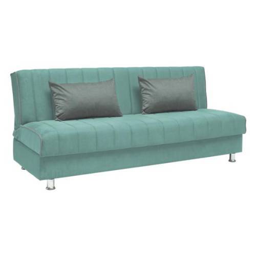 ΚΑΝΑΠΕΣ-ΚΡΕΒΑΤΙ Fylliana New leon MINT ΜΕ ΑΝΘΡΑΚΙ ΜΑΞΙΛΑΡΙΑ 190x85x83εκ