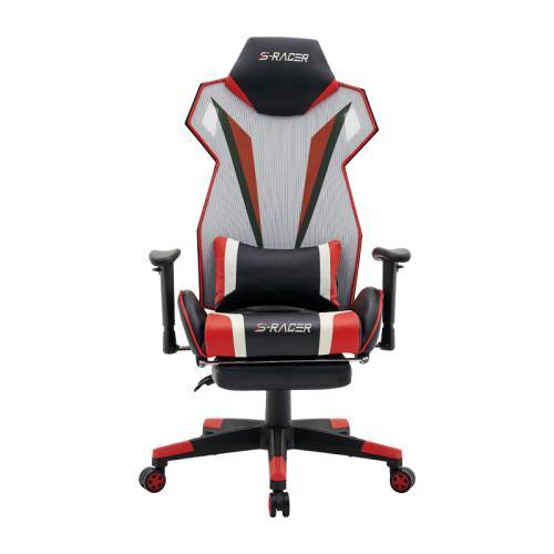 ΚΑΡΕΚΛΑ GAMING Fylliana D-01 ΤΕΧΝΟΔΕΡΜΑ ΜΑΥΡΗ-ΚΟΚΚΙΝΗ 53*47*127 x.f