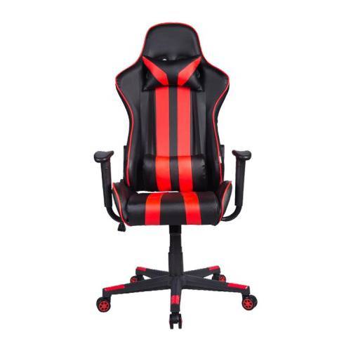 ΚΑΡΕΚΛΑ GAMING Fylliana SAR-12 ΜΑΥΡΟ-ΚΟΚΚΙΝΟ ΤΕΧΝΟΔΕΡΜΑ 64*53*135 x.f