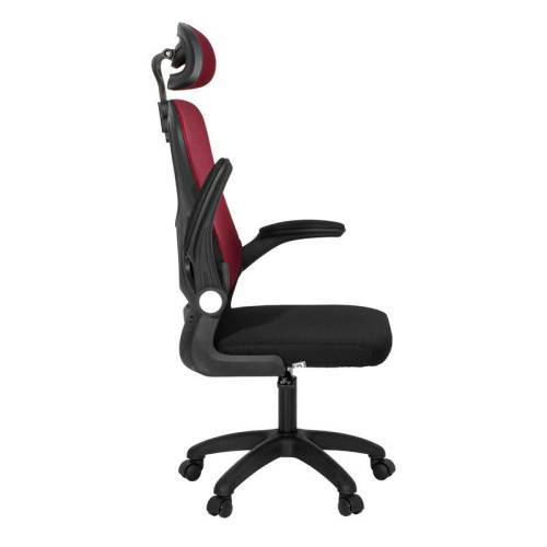 ΚΑΡΕΚΛΑ ΓΡΑΦΕΙΟΥ Fylliana FL850 ΚΟΚΚΙΝΟ-ΜΑΥΡΟ ΧΡΩΜΑ 63x55x101εκ