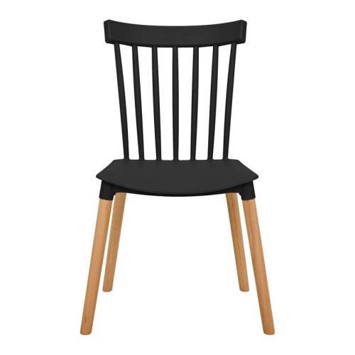 ΚΑΡΕΚΛΑ ΤΡΑΠΕΖΑΡΙΑΣ Fylliana Rubina ΜΑΥΡΟ ΧΡΩΜΑ 51x50x84εκ