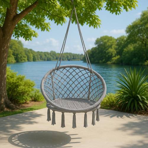 ΚΡΕΜΑΣΤΗ ΚΟΥΝΙΑ-ΑΙΩΡΑ Nala ΓΚΡΙ 80*80*125