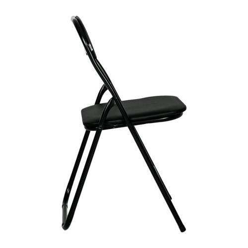 ΜΕΤΑΛΛΙΚΗ ΑΝΑΔΙΠΛΟΥΜΕΝΗ ΚΑΡΕΚΛΑ Fylliana 758 ΜΑΥΡΟ ΧΡΩΜΑ 43x44x78εκ