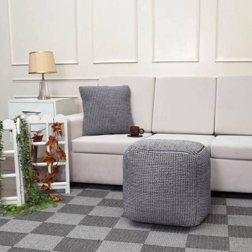 ΤΕΤΡΑΓΩΝΟ ΠΟΥΦ Fylliana FL822 ΓΚΡΙ ΧΡΩΜΑ 45x45x45εκ