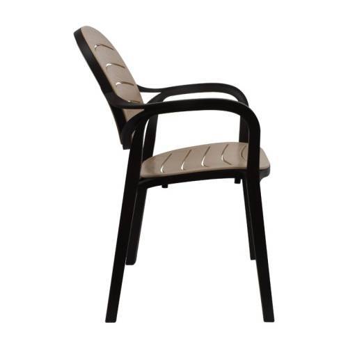 ΚΑΡΕΚΛΑ ΕΞΟΧΗΣ Fylliana Rusty ΚΑΦΕ-ΜΠΕΖ ΧΡΩΜΑ 57,5x58x84εκ