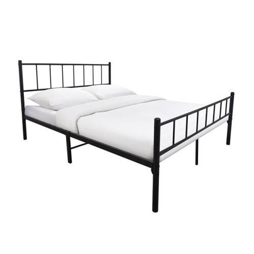 TIVO Κρεβάτι Διπλό, για Στρώμα 160x200cm, Μέταλλο Βαφή Μαύρο Ε-00026872 Ε8042,3