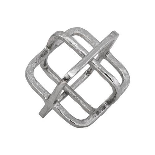 ΕΠΙΤΡΑΠΕΖΙΟ ΔΙΑΚΟΣΜΗΤΙΚΟ Fylliana Cube ΝΙΚΕΛ ΧΡΩΜΑ 15x13x14εκ