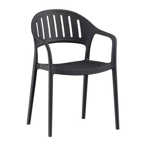 ΚΑΡΕΚΛΑ ΚΗΠΟΥ Fylliana "Calmara" ΑΠΟ ΠΟΛΥΠΡΟΠΥΛΕΝΙΟ (PP) ΜΑΥΡΟ ΧΡΩΜΑ 57x52x81εκ