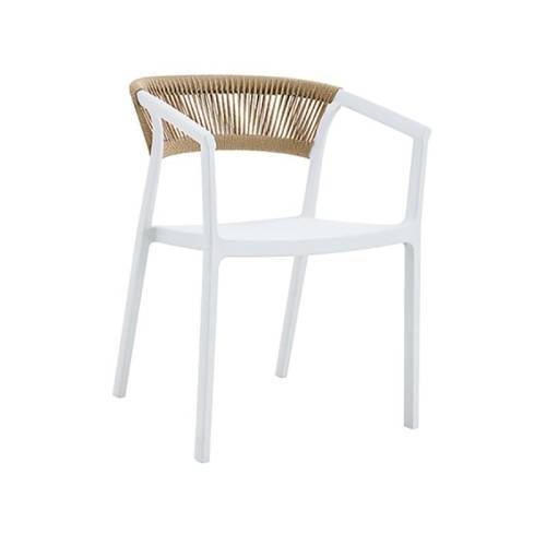 ΚΑΡΕΚΛΑ ΚΗΠΟΥ Fylliana Elora ΛΕΥΚΟ-ΚΑΦΕ ΧΡΩΜΑ 58x56x75εκ