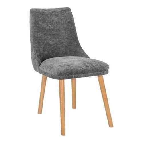 ΚΑΡΕΚΛΑ ΤΡΑΠΕΖΑΡΙΑΣ Fylliana Celestina ΓΚΡΙ ΧΡΩΜΑ ΥΦΑΣΜΑΤΟΣ 45x50x85εκ fps