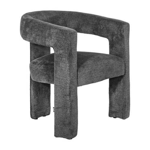 ΚΑΡΕΚΛΑ ΤΡΑΠΕΖΑΡΙΑΣ Fylliana FL6493 ΑΝΘΡΑΚΙ ΧΡΩΜΑ ΥΦΑΣΜΑΤΟΣ 64x56x75εκ