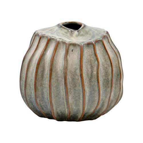 ΚΕΡΑΜΙΚΟ ΒΑΖΟ Fylliana FL243 ΠΡΑΣΙΝΟ-ΓΚΡΙ-ΧΡΥΣΟ ΧΡΩΜΑ 19x17εκ