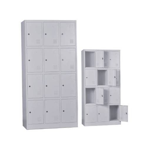 LOCKER 12 Θέσεων Μέταλλο Βαφή Γκρι Ε-00017580 Ε6004,1
