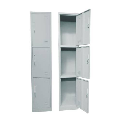 LOCKER 3 Θέσεων Μέταλλο Βαφή Γκρι Ε-00018813 Ε6006,1